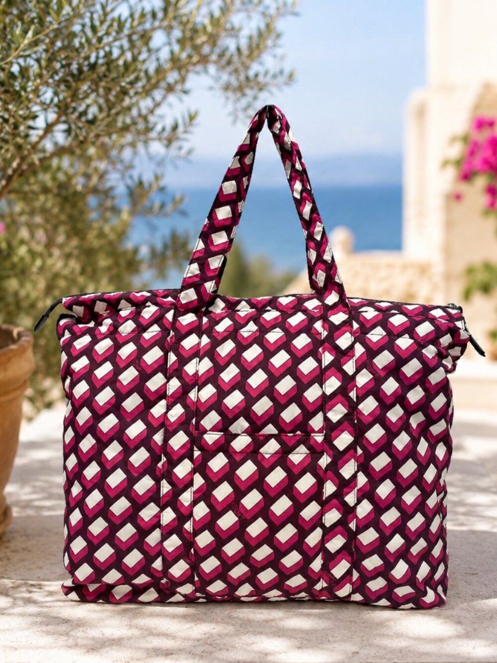 DVF Printed Nylon Tote